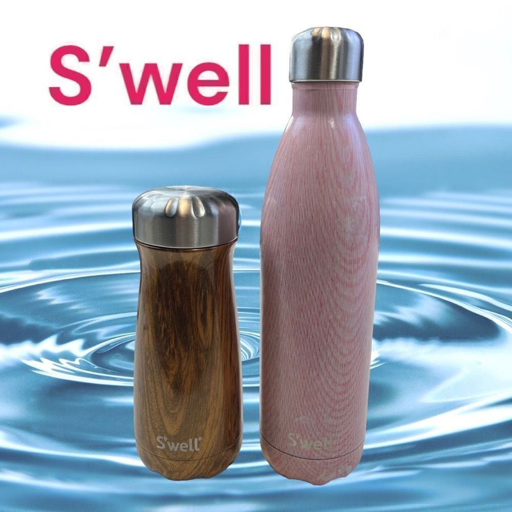 S'well Lot Unisex Pink And Brown Vacuum Insulated Stainless Steel Water Bottle